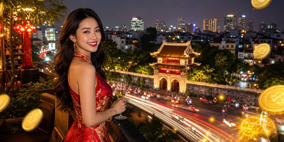 Đèn neon và không khí cá cược sôi động về đêm tại Hà Nội trên nền tảng trực tuyến